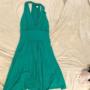 Venus Medium Green Halter Dress